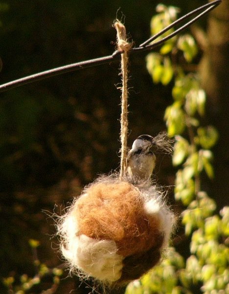 Alpaca Fleece Bird Nesting Ball | All Things Alpaca